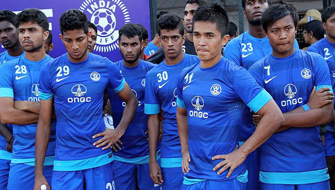 Indian football team into top 100