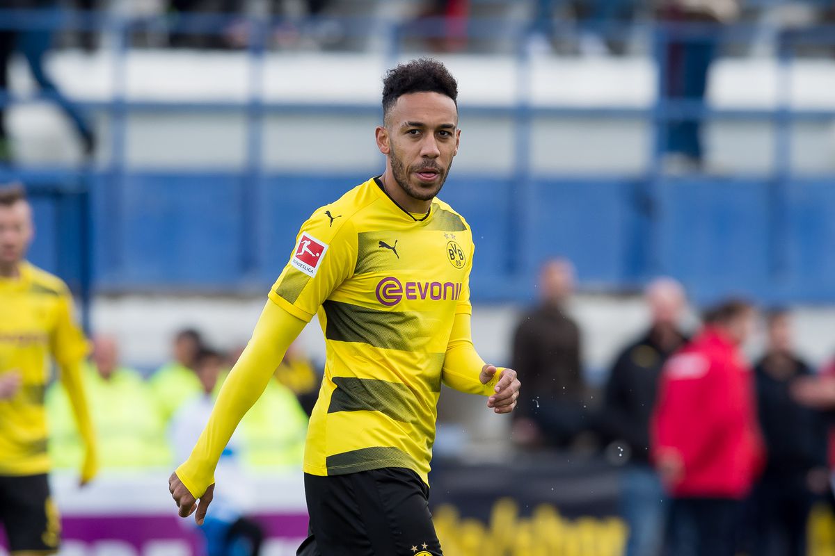 AUBAMEYANG DEAL FLYING TO ENGLAND AHEAD OF £55 MILLION ARSENAL MOVE