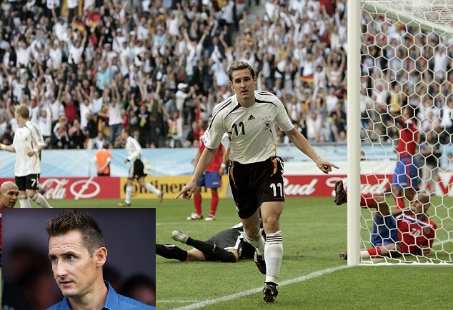 Miroslav Klose All time top scorer of FIFA World cup