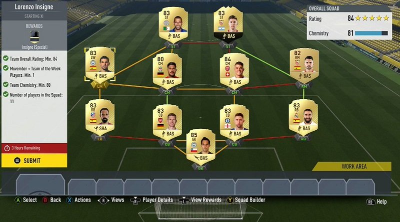 FIFA 18 Ultimate Team Squad