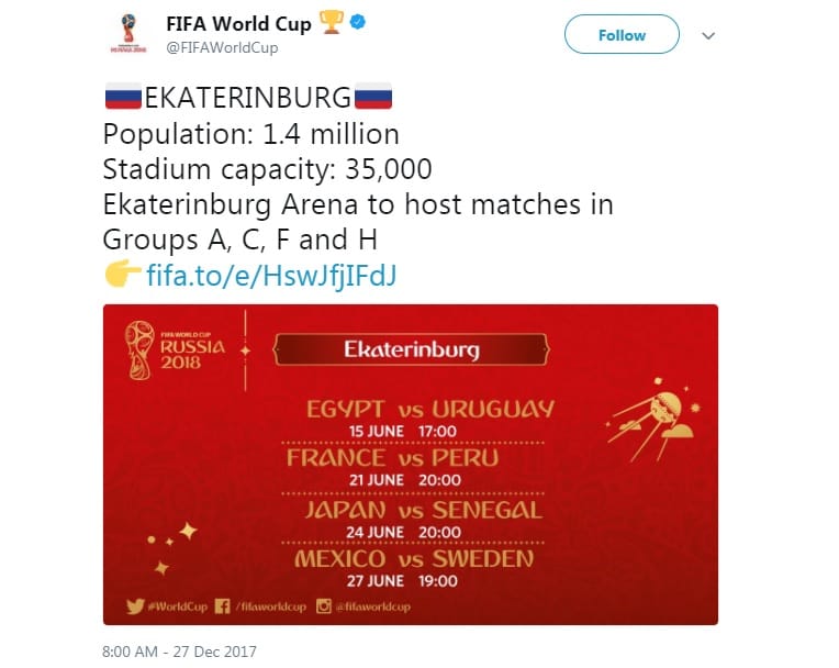 FIFA World Cup Russia: Ekaterinburg Stadium 2 Ekaterinburg world cup russia