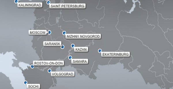 Host Cities in Russia