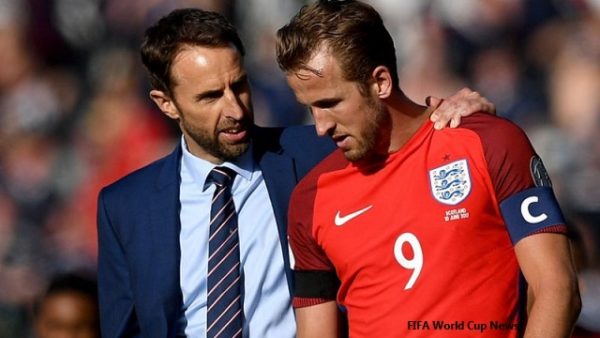 2018 FIFA World Cup England Football Team Squad 3 England boss Gareth Southgate with Star team Player Harry Kane