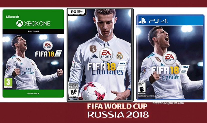 FIFA 18 World Cup Video Game ‪PlayStation 4‬, ‪Xbox One‬‬, PS4