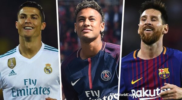 2018 FIFA World cup: Neymar names stars to watch 3 Ronaldo, Neymar and Messi