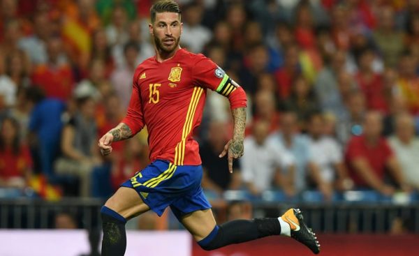 Spain Football Team captain Sergio Ramos