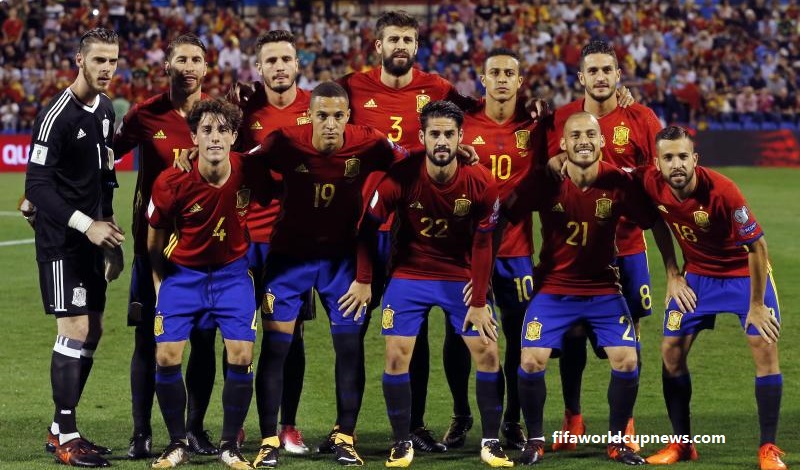 Spain team for the world cup 2018
