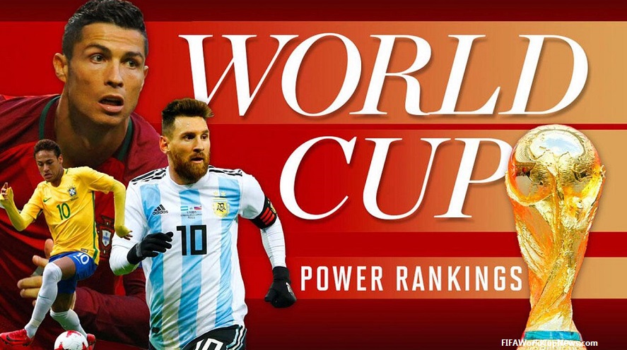 Power rankings in 2018 FIFA world cup