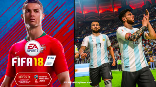 World cup edition of the FIFA 18 World Cup Video Game