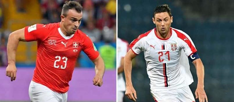 Brazil vs Costa Rica, Nigeria vs Iceland & Serbia vs Switzerland 5 Serbia vs Switzerland FIFA World Cup match