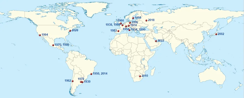 FIFA World Cup Winner: All-time World Cup Winners List 2 Locations of FIFA World Cup finals History