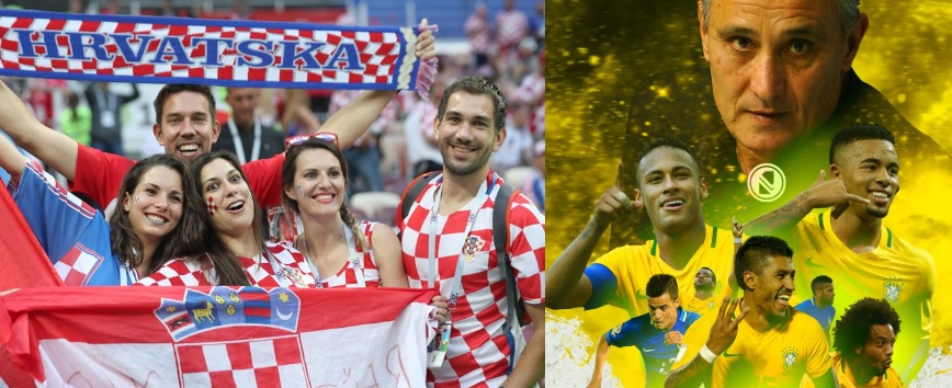 Runners-up Croatia and Brazil Football Team in France football team top position in 2018 FIFA Team Rankings