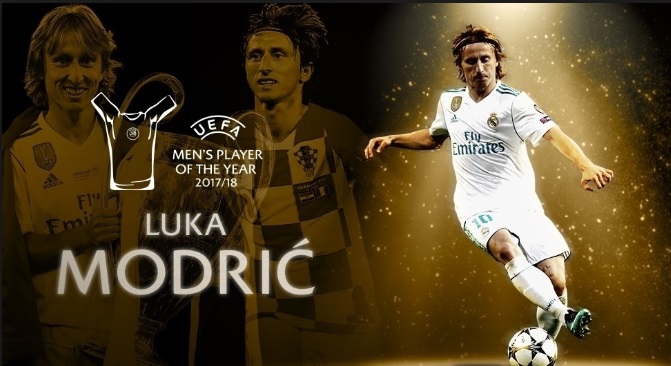 UEFA Player of the Year Award winner Luka Modric