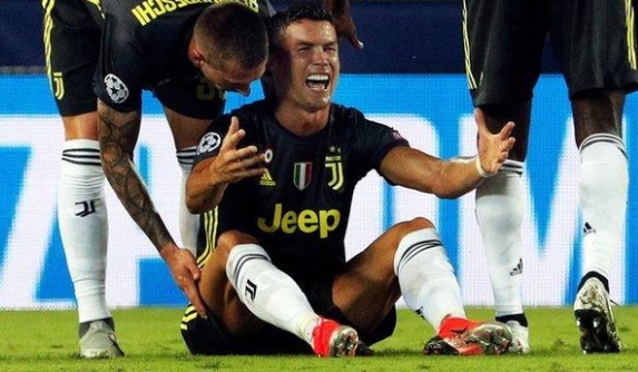 ronaldo reaction after red card Cristiano Ronaldo: world's best players red-carded in Champions League