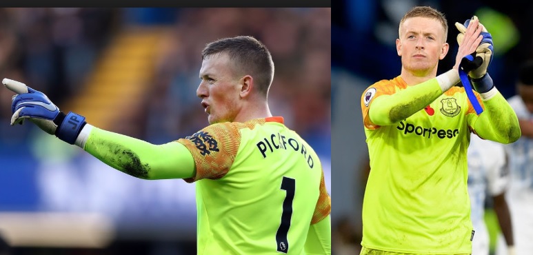 Everton star goalkeeper Jordan Pickford