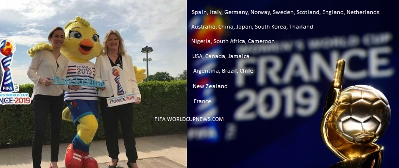 FIFA Women's World Cup 2019 Teams List