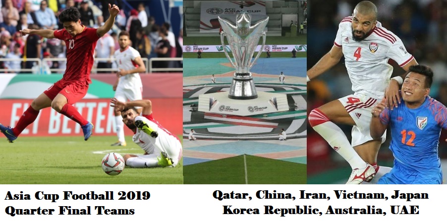 Asia Cup Football 2019 Quarter Final Teams