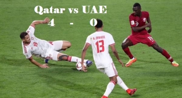 Asia Cup Football 2019 Semi Final match Qatar won by 4-0 to UAE