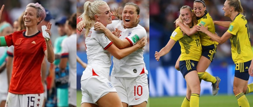 2019 FIFA Women's World Cup Quarter-finals, Semifinal & Final Fixtures