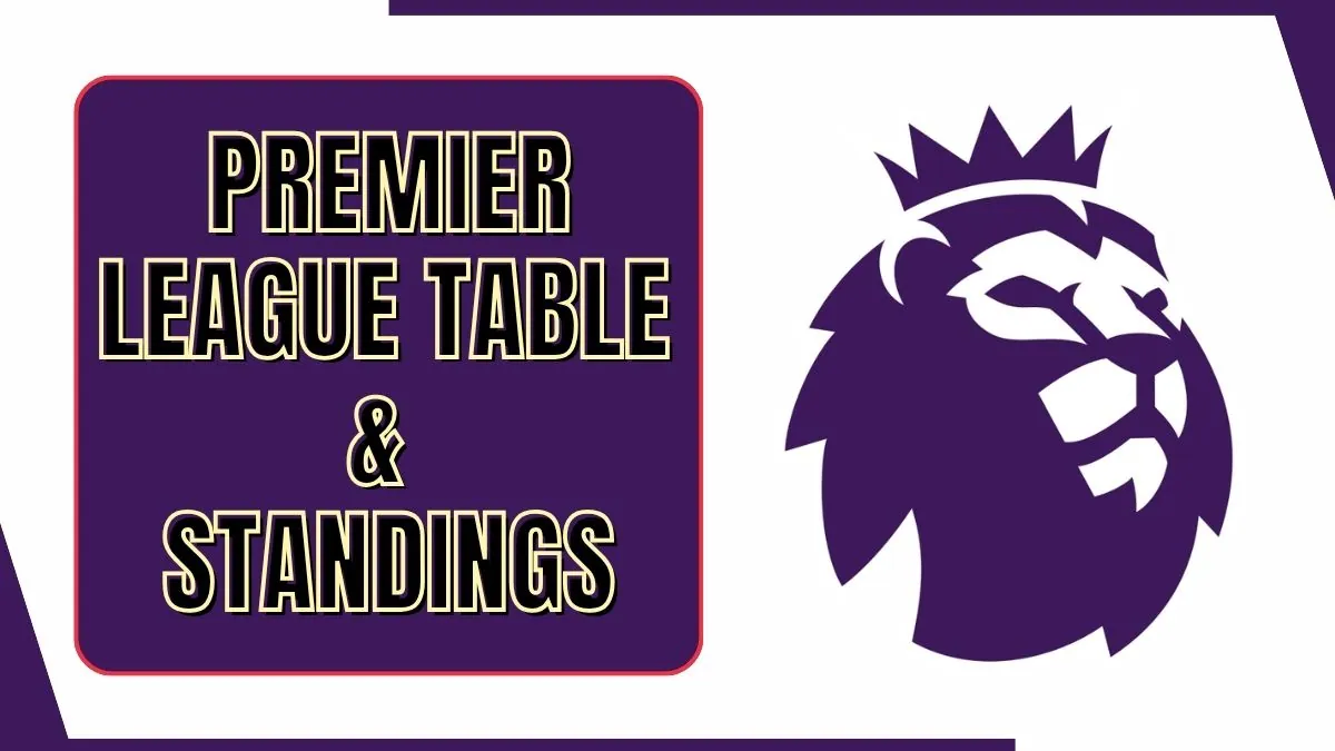 Premier League Table & Standings 1 Premier League Table & Standings