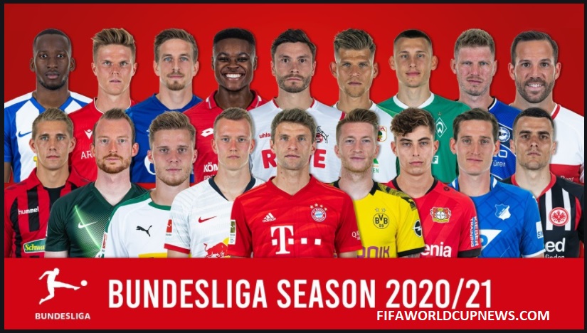 German football league Bundesliga Match Fixtures 2020/21