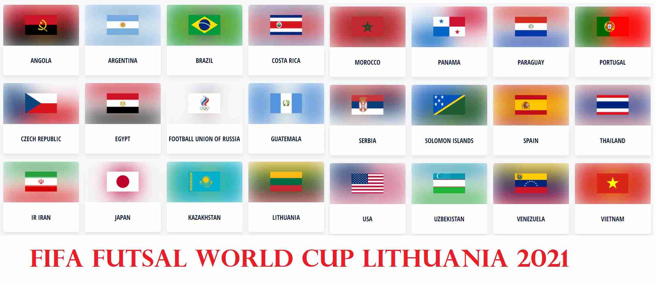 2021 FIFA Futsal World Cup 3 FIFA FUTSAL WORLD CUP LITHUANIA 2021