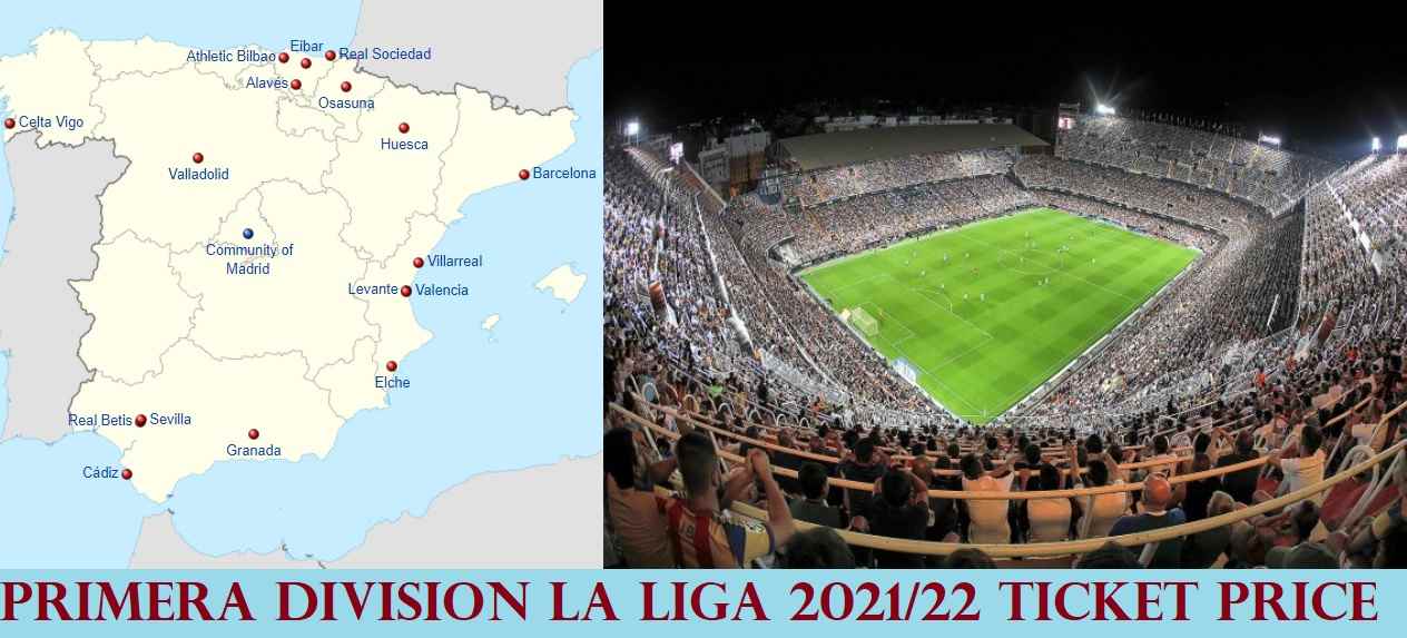 Primera Division La Liga 2021-22 ticket price