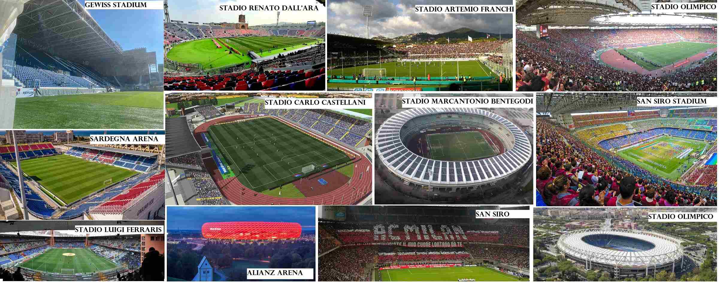 Serie A 2021-22 Stadiumsmatch and Location