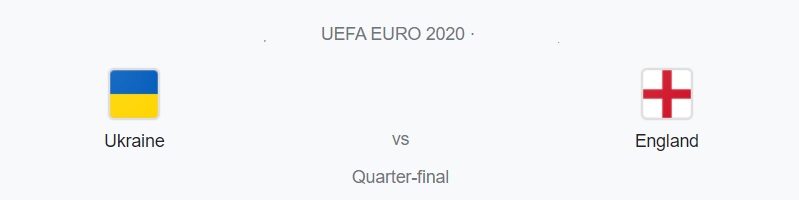 UEFA EURO 2020 Quarter-finals Ukraine vs England