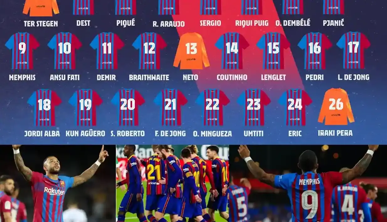 Barcelona Squad 2021 La Liga