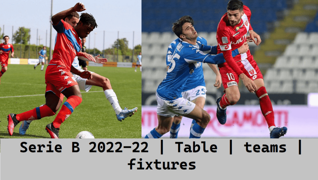 Serie B 2022-22 | Table | teams | fixtures
