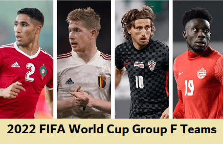 2022 FIFA World Cup Group F Teams
