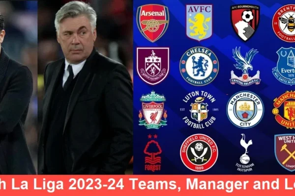 Spanish La Liga 2023-24 Teams, Manager and Location