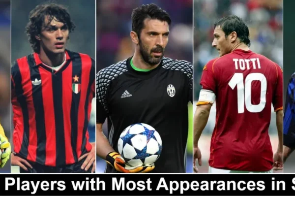 Top 10 Players with Most Appearances in Serie A
