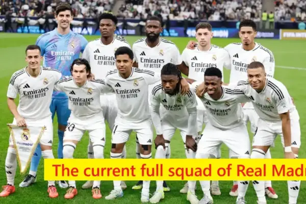 The current full squad of Real Madrid Club Football Team