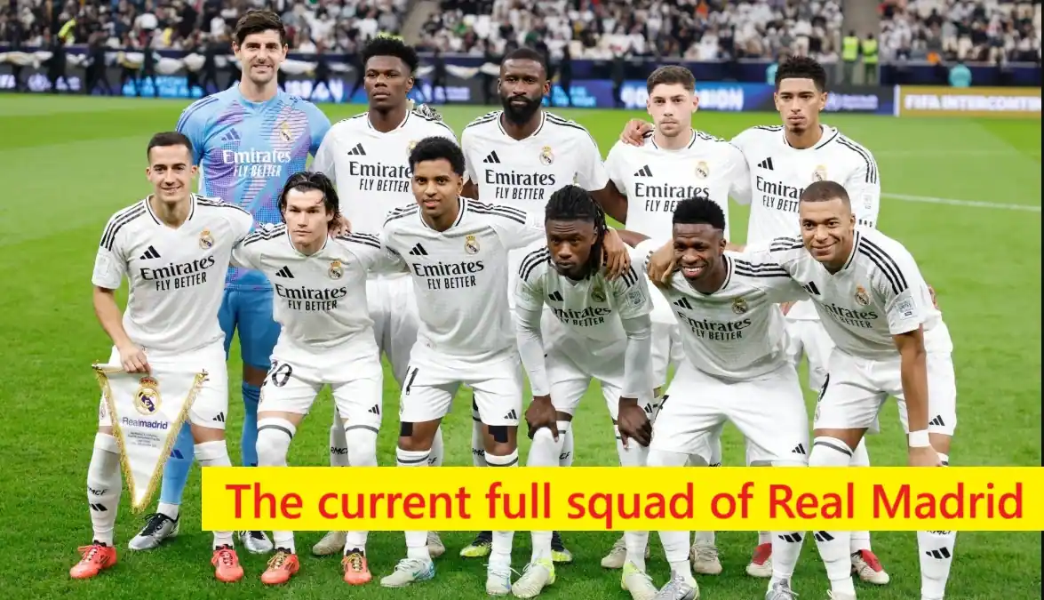 The current full squad of Real Madrid Club Football Team