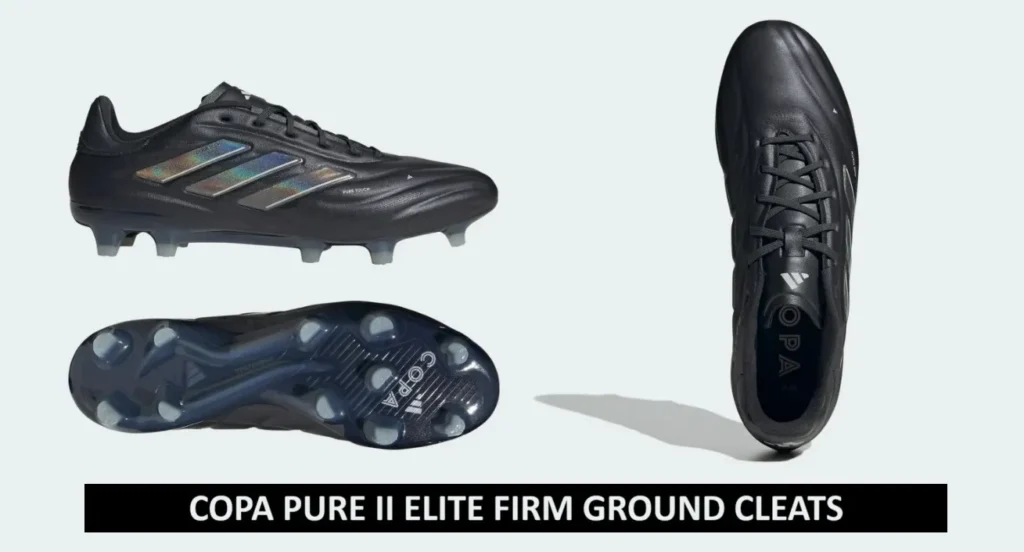 COPA PURE II ELITE FIRM GROUND CLEATS BLACK- 2024 Top Best Adidas Soccer Boots