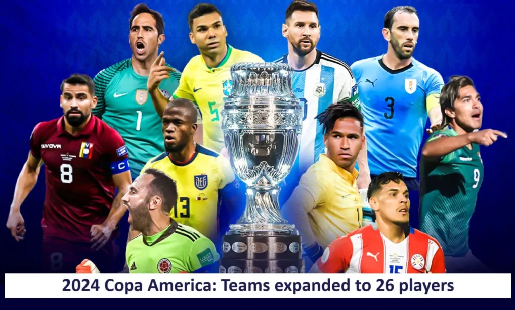 2024 Copa America Teams expanded to 26 players