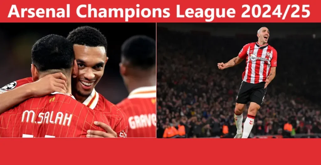 Arsenal fixtures UEFA Champions League 2024/25 3 Arsenal fixtures UEFA Champions League 2025