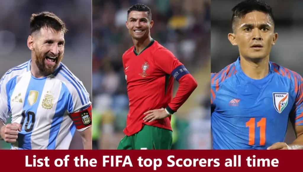 List of the FIFA top Scorers all time in International Men's football