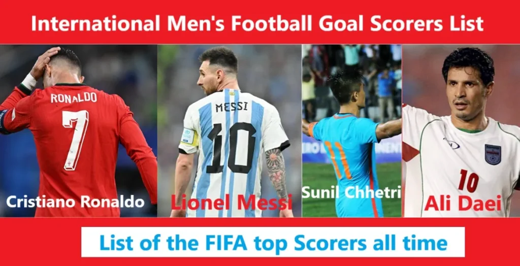 List of the FIFA top Scorers all time : International Men's football goal scorers list 2 List of the FIFA top Scorers all time in International Men's footballjpg