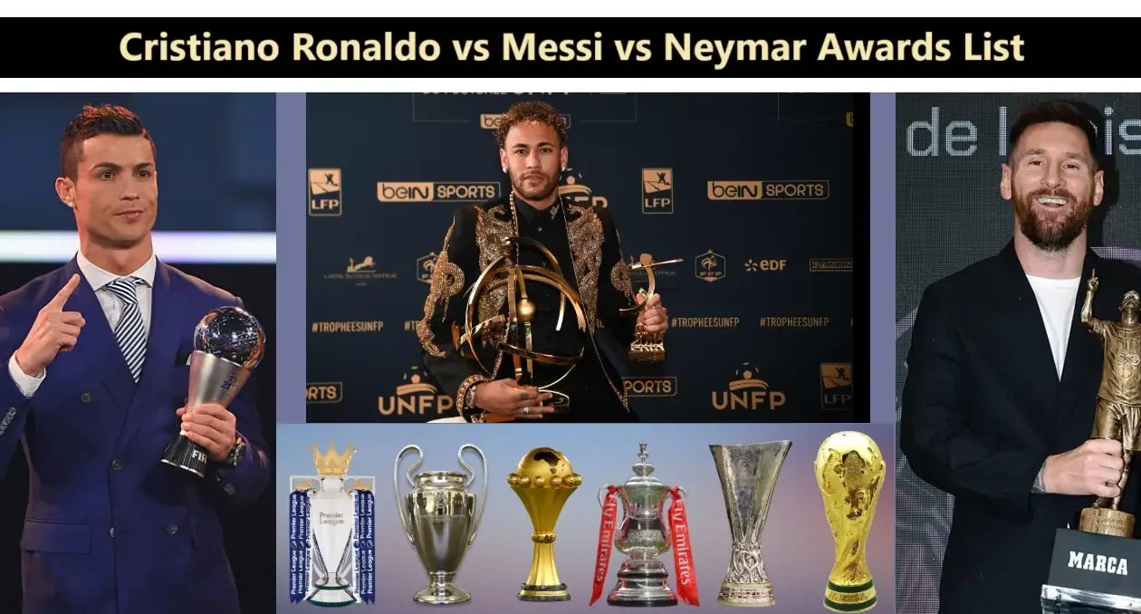 Cristiano Ronaldo vs Messi vs Neymar Awards List 1 Cristiano Ronaldo vs Messi vs Neymar Awards List