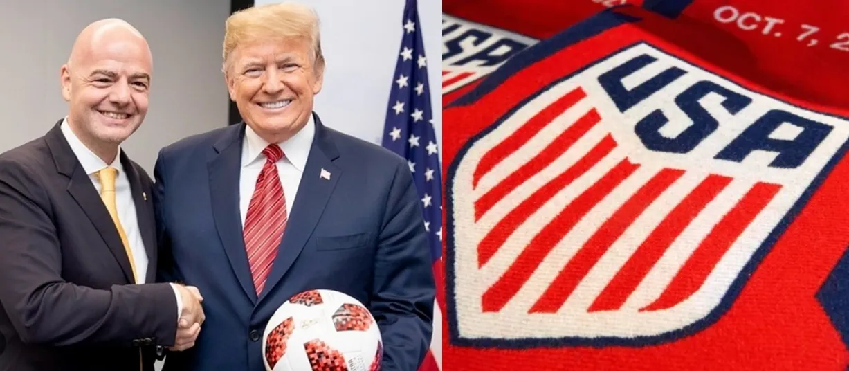 FIFA President Gianni Infantino in Trump's inauguration