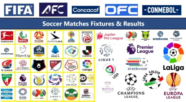 Today Soccer Match Fixtures and Results