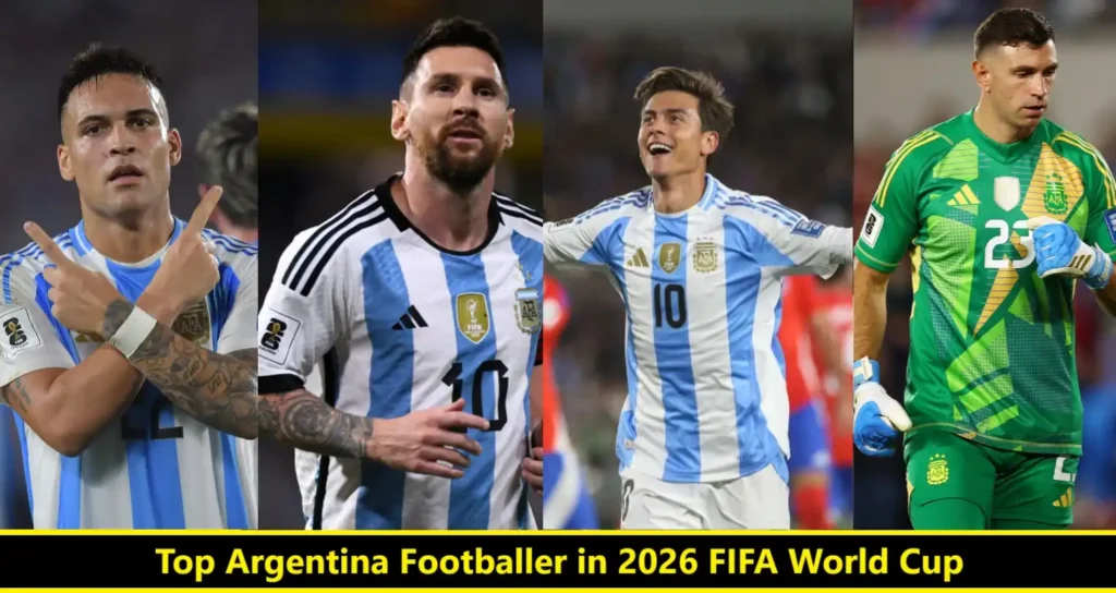 Top Argentina Footballer in 2026 FIFA World Cup US
