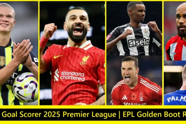 Top Goal Scorer 2025 Premier League, EPL Golden Boot Rank