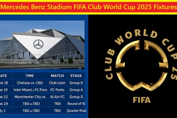 Mercedes Benz Stadium FIFA Club World Cup 2025 Fixtures