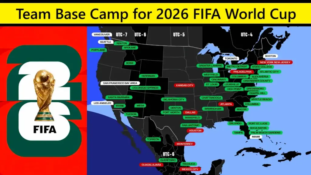 Team Base Camps for 2026 FIFA World Cup 2 Team Base Camps for 2026 FIFA World Cup