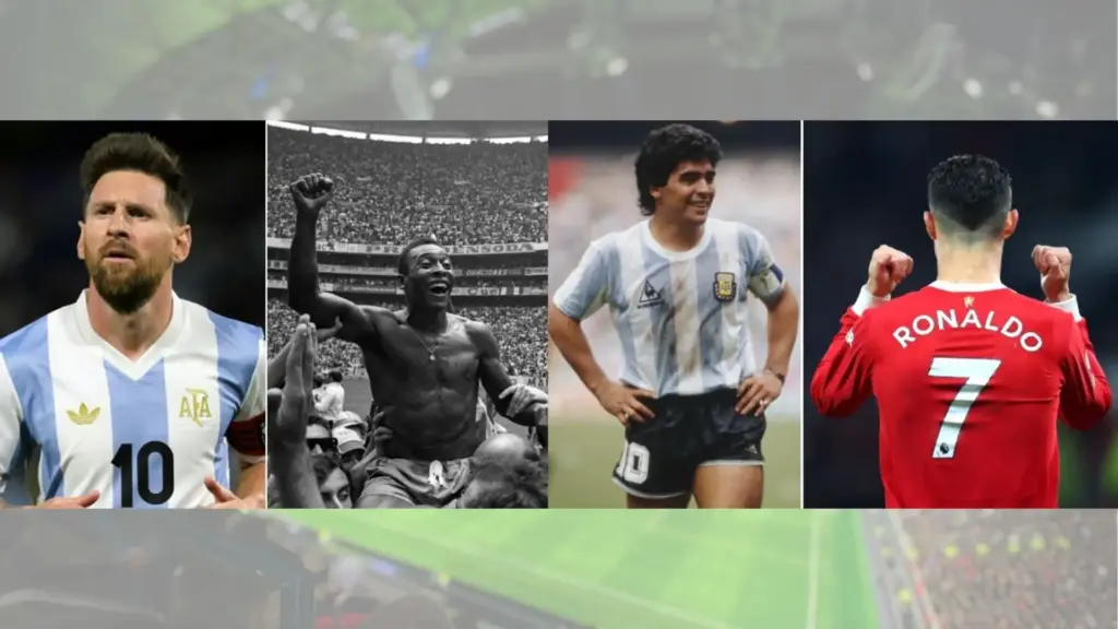 Who is the real GOAT of Soccer? 2 Who is the real GOAT of Soccer World- Ronaldo, Messi, Pele or Maradona