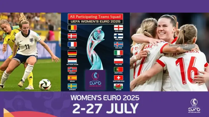2025 UEFA women's euro team squads and Player List by Country